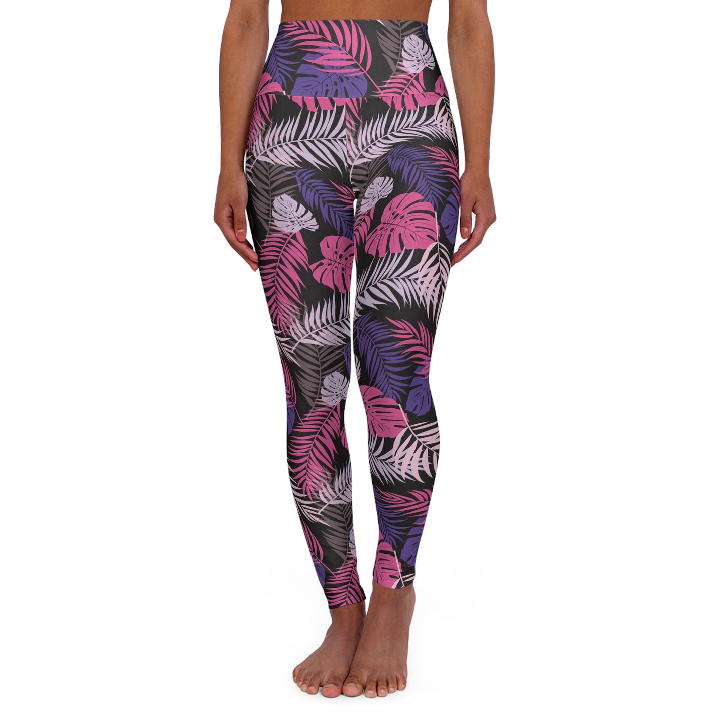 Leaves pattern leggings for gym