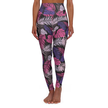 Leaves pattern leggings for gym