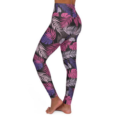 Leaves pattern leggings for gym