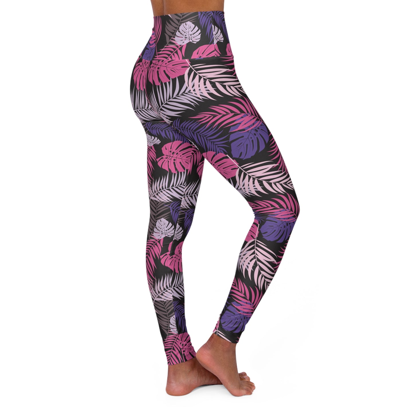 Leaves pattern leggings for gym